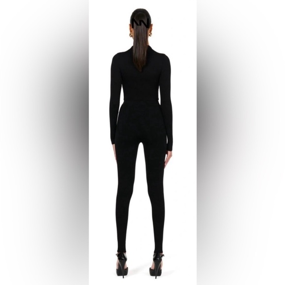 NWT Naked Wardrobe Black Ribbed Sculpt Leggings - Picture 2 of 7